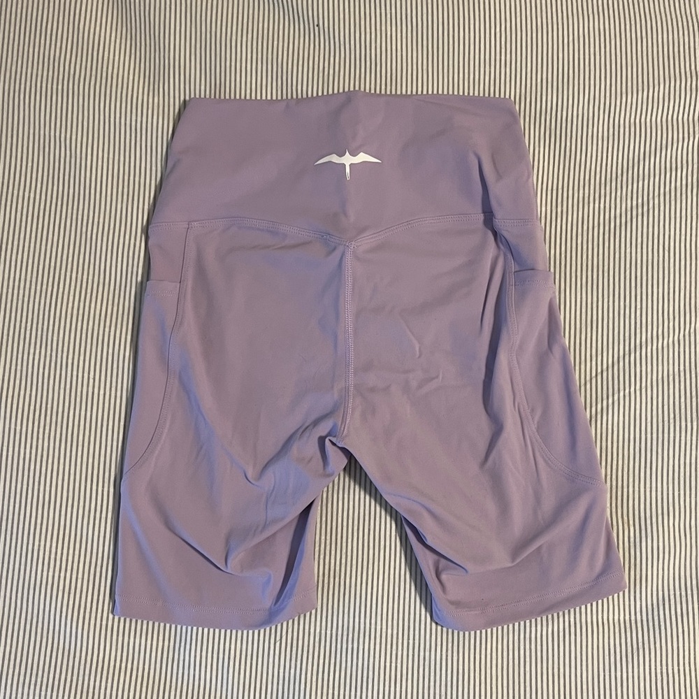 The ‘Iwa Company 7” Kaila Biker Short in Kalaunu Purple